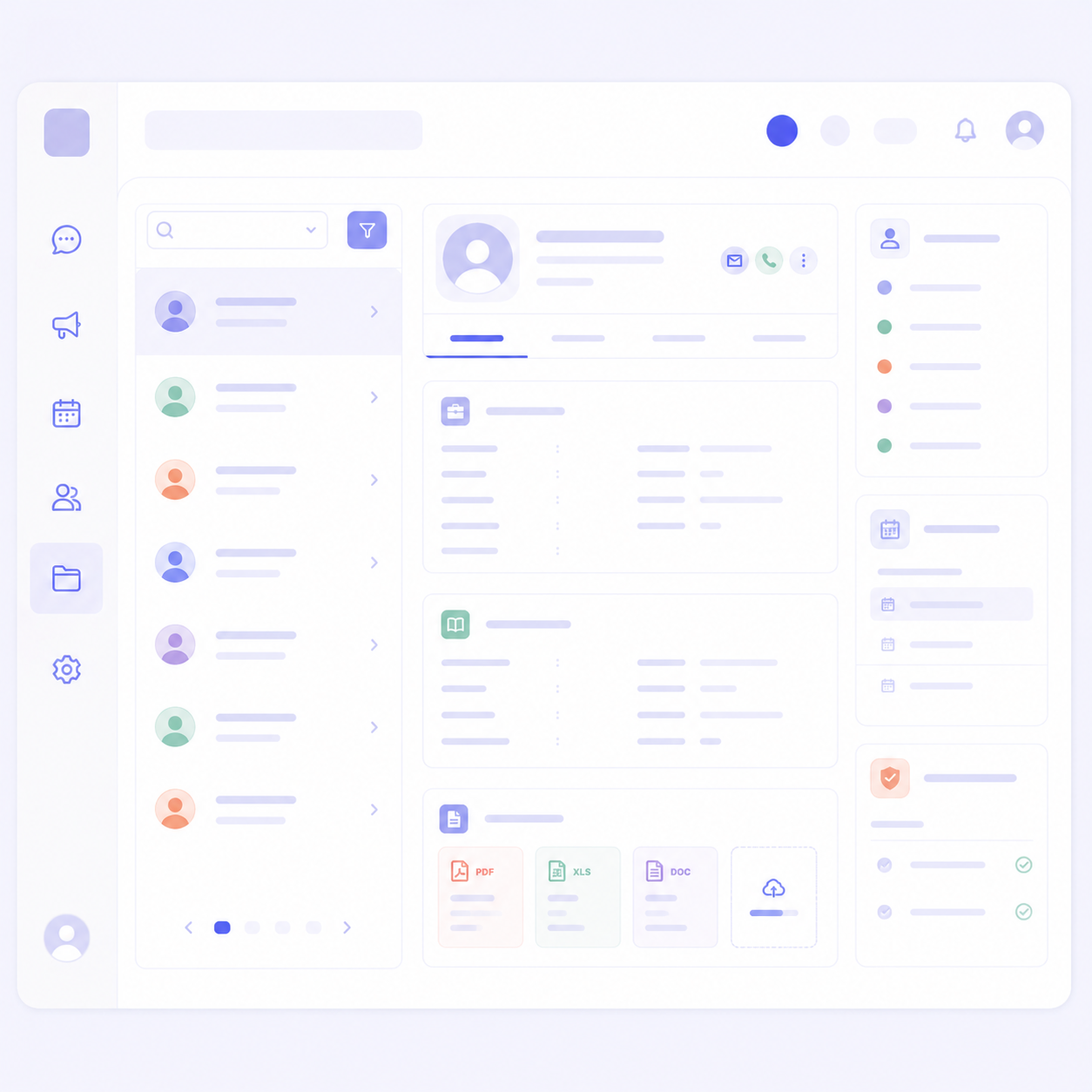 Pantalla: Administración de colaboradores