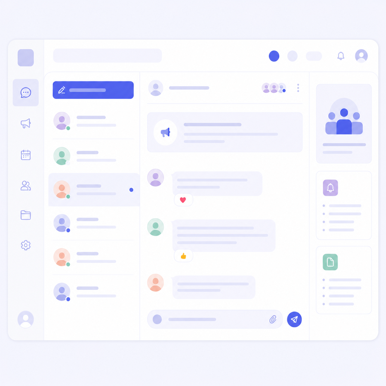 Pantalla: Comunicación interna